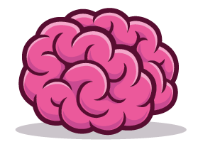 Promotional graphic featuring a cartoon brain and Halloween-themed text offering logo redesigns for £40.